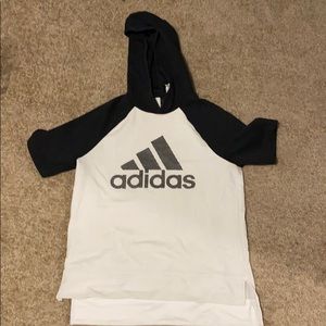 Adidas short sleeve hoodie